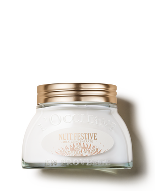 Leite Hidratante Concentrado Amêndoa Noite Festiva 200mL,  Leite Hidratante Concentrado Amêndoa Noite Festiva 200mL